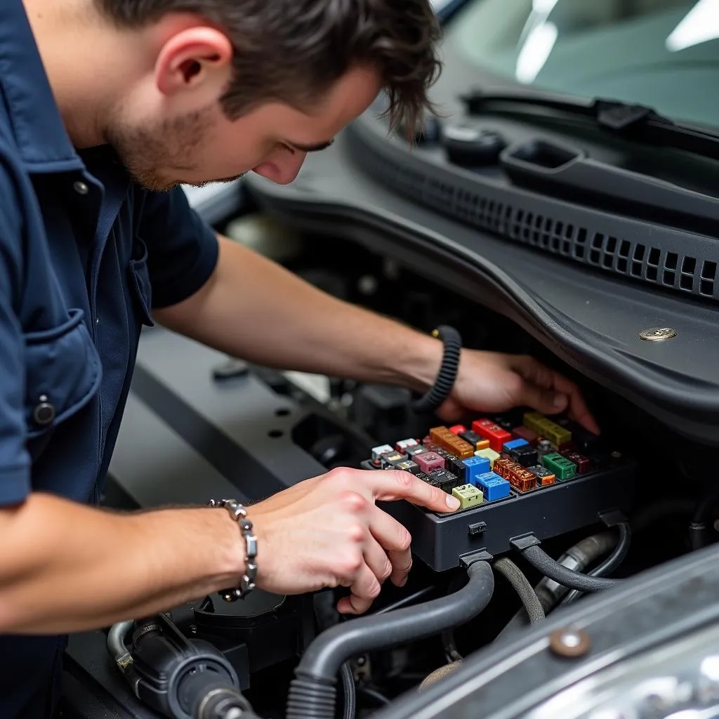 Remplacement d'une plaque d'autel sur une Renault