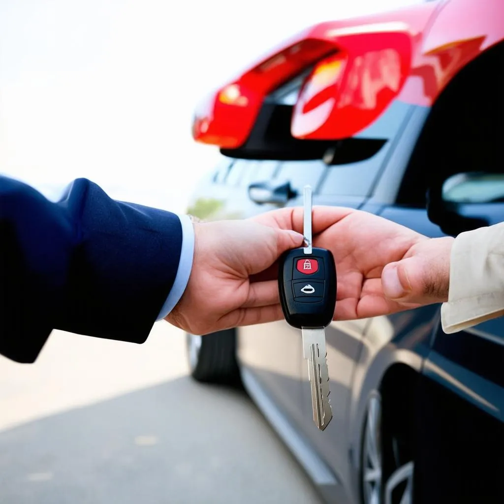 Clés de voiture de location