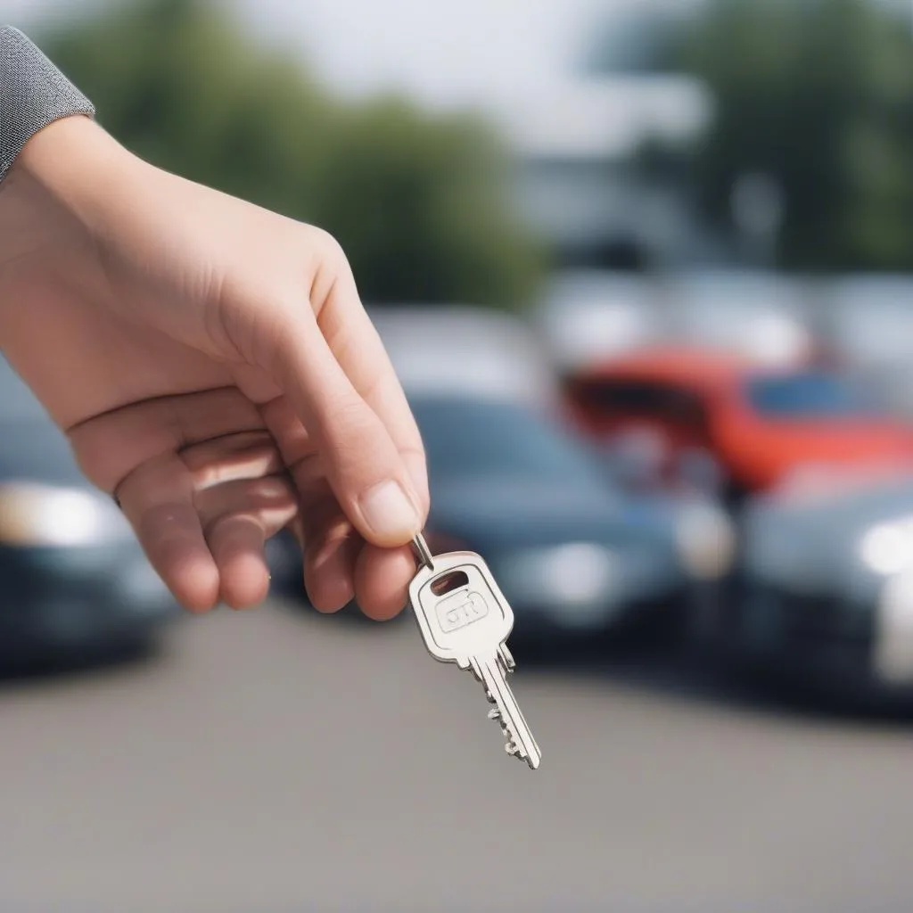 Clés de voiture de location