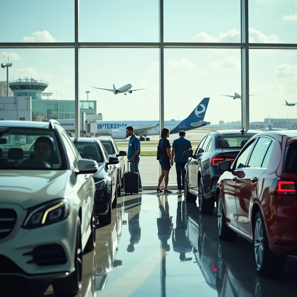 Retour de voiture à l'aéroport d'Hartsfield