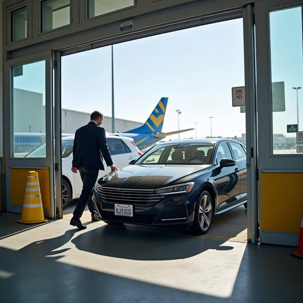 Retour de voiture à l'aéroport LAX