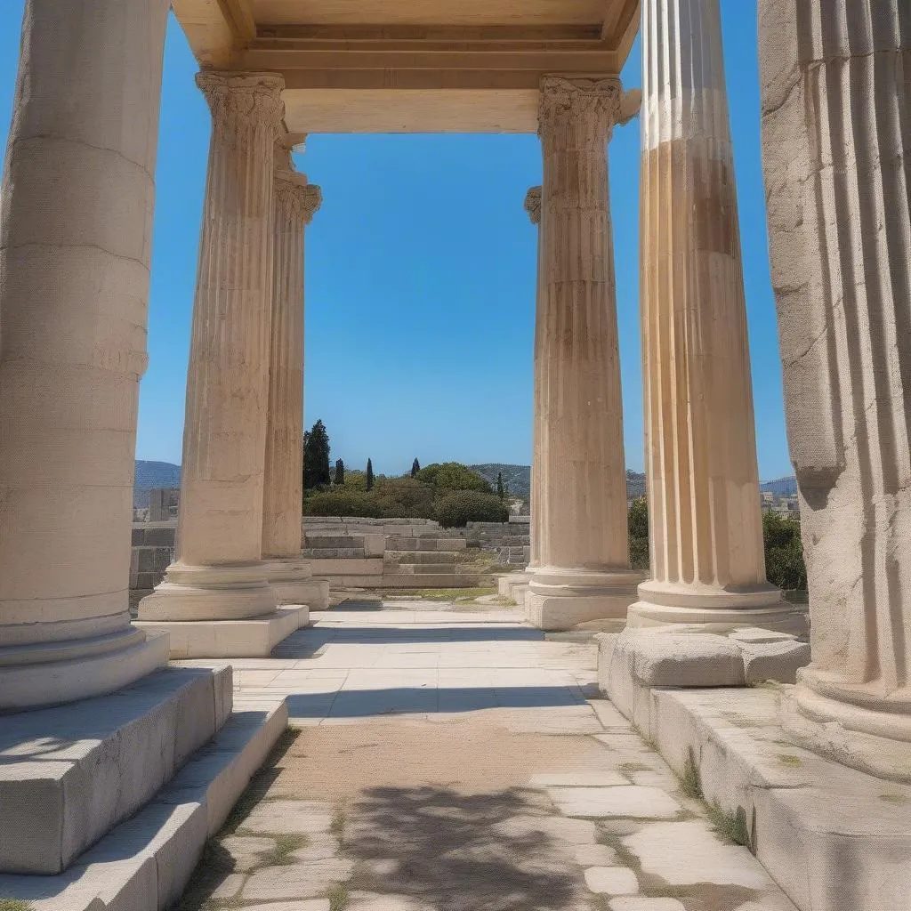 Ruines de l'autel de Zeus