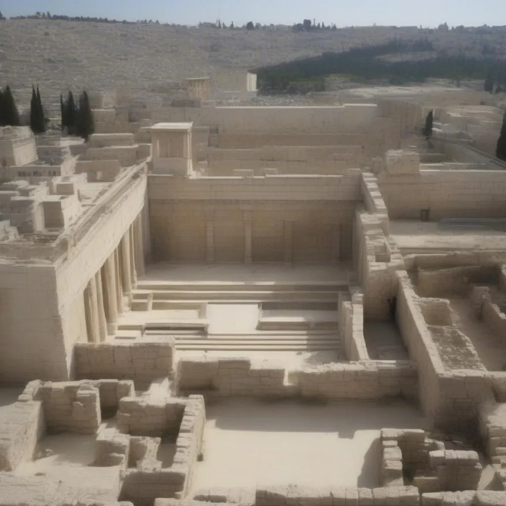 Vestiges archéologiques du Second Temple à Jérusalem