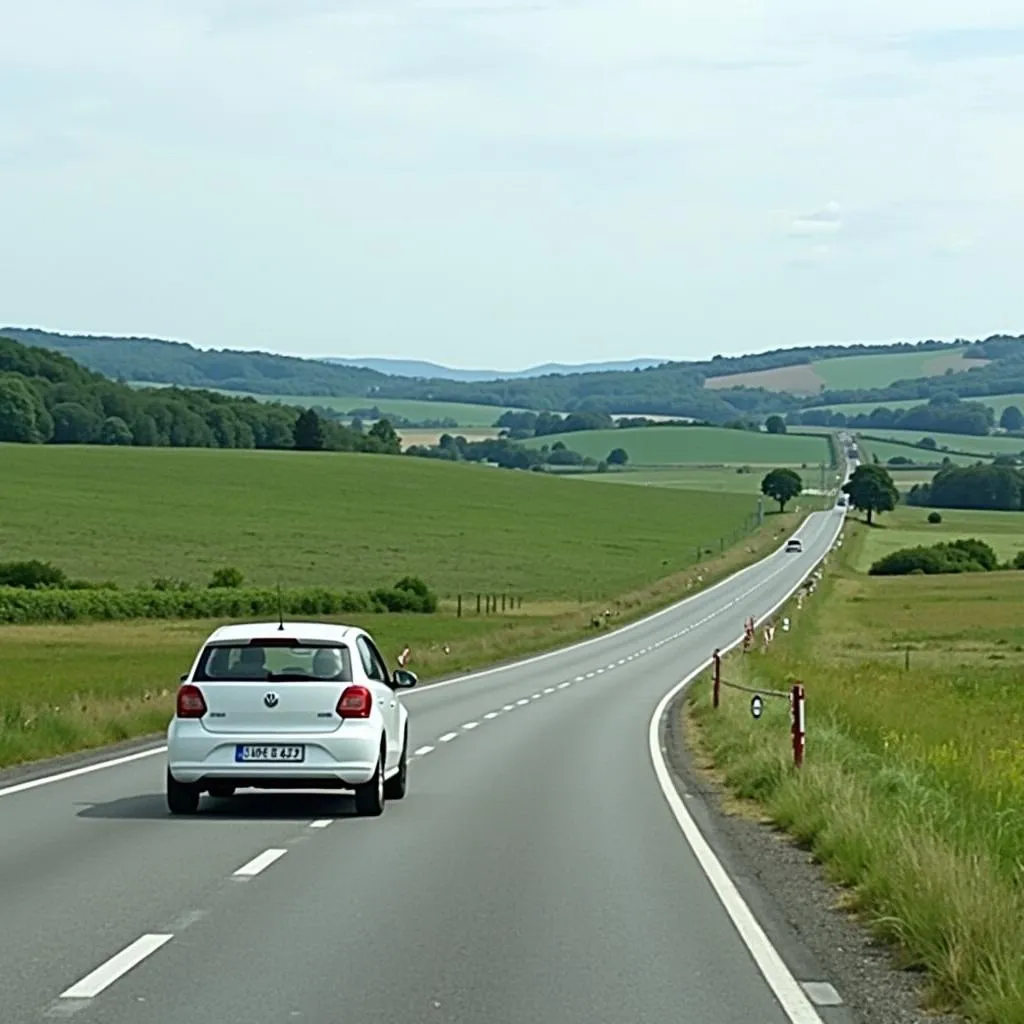 Saint Laurent des Autels à Torigni-sur-Vire : Trajet en voiture à travers un paysage pittoresque