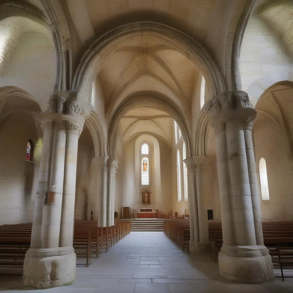 L’église romane du XIIe siècle de Saint-Thomas en Charente : une architecture fascinante avec des autels extérieurs