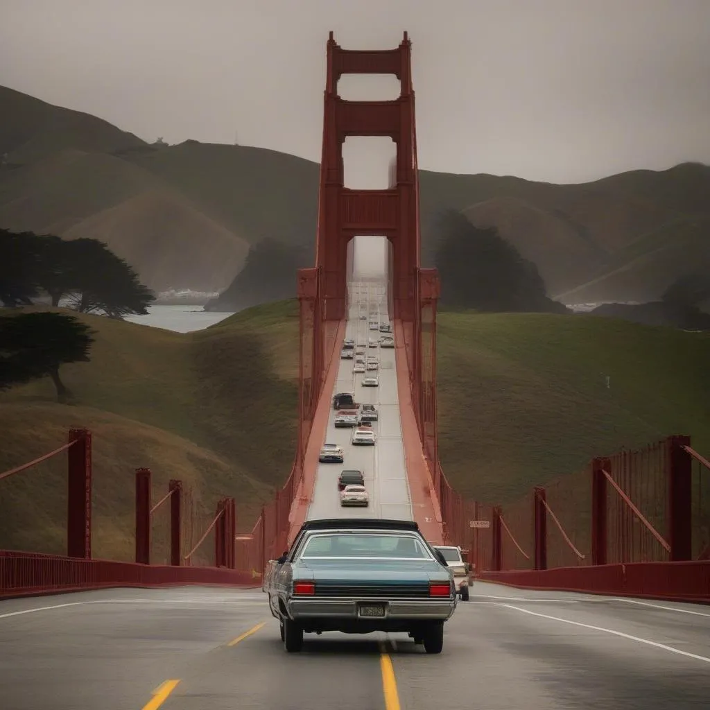 Vue sur le Golden Gate Bridge