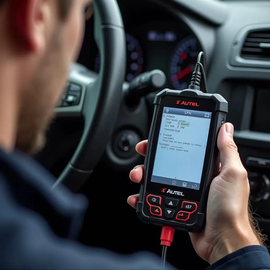 Scanner automobile Autel pour le diagnostic des codes d'erreur