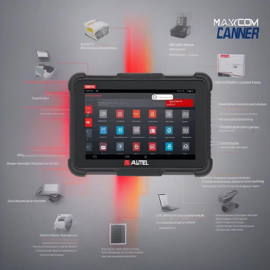 Scanner Autel MaxiCOM MK808 pour le diagnostic des voitures européennes