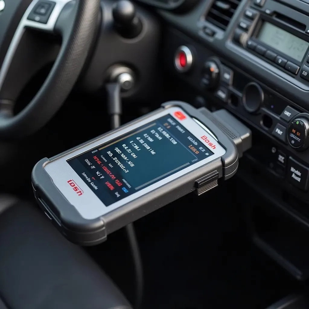 Scanner OBD Bosh 1300 Connecté à une Voiture