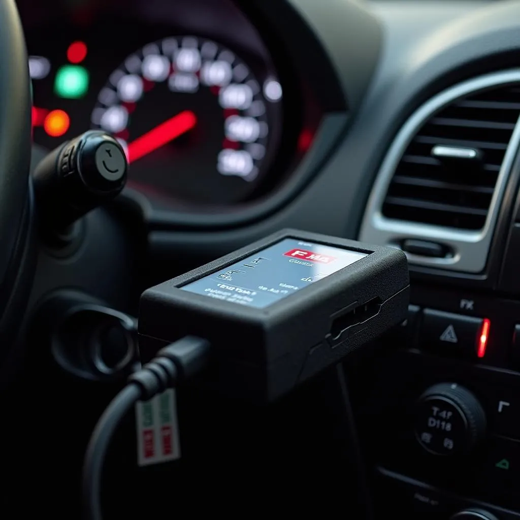 Scanner OBD Father FMA connecté à une voiture