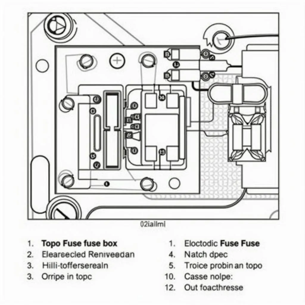 Schéma électrique du système de la boîte à fusibles d'un Peterbilt 379