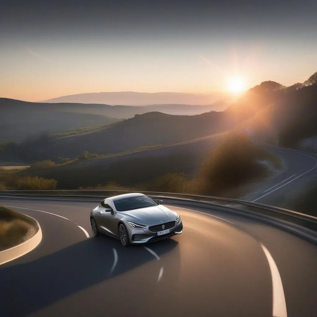 Voiture argent foncé en France