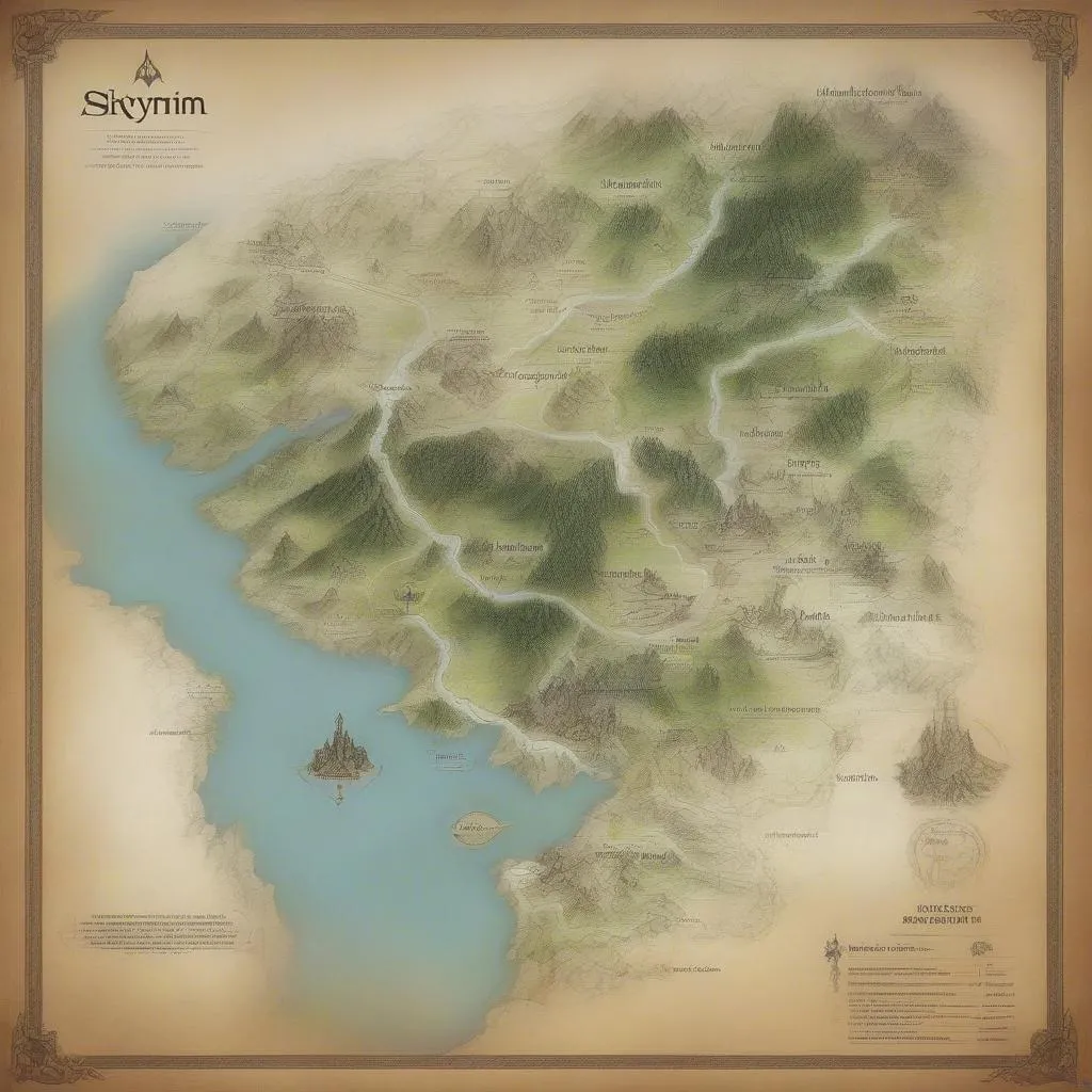 Skyrim Map