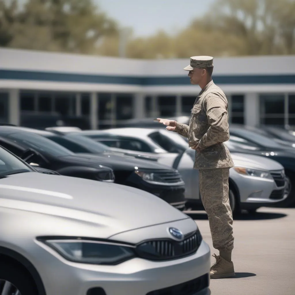 Soldier Buying a Car