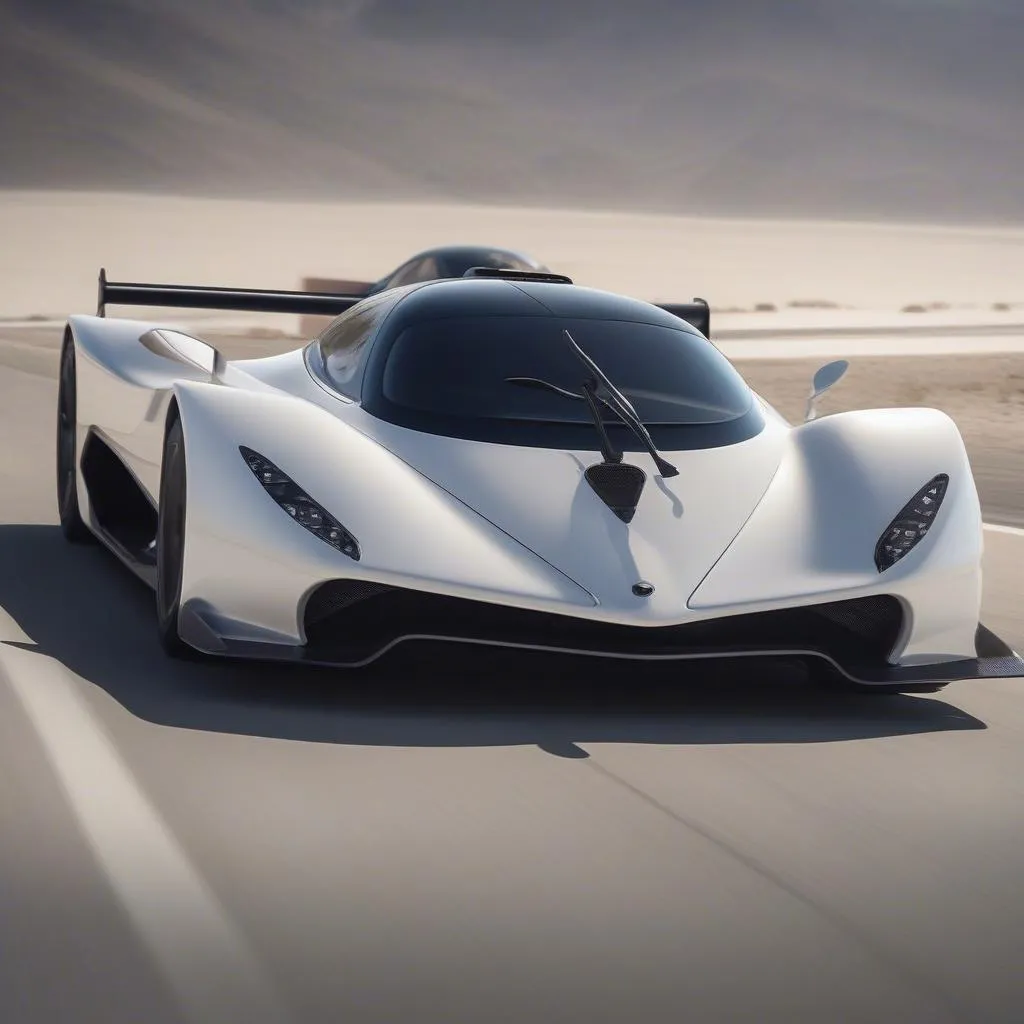 La SSC Tuatara en pleine vitesse