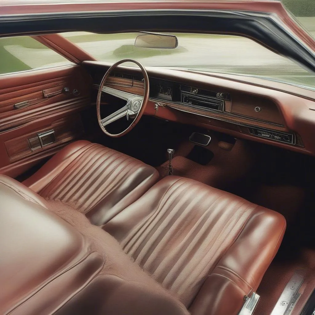 Interior of a Ford Gran Torino