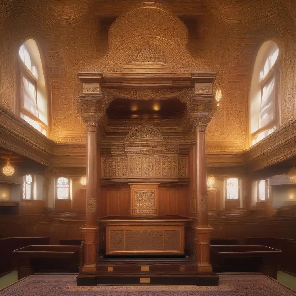 Bimah dans une synagogue