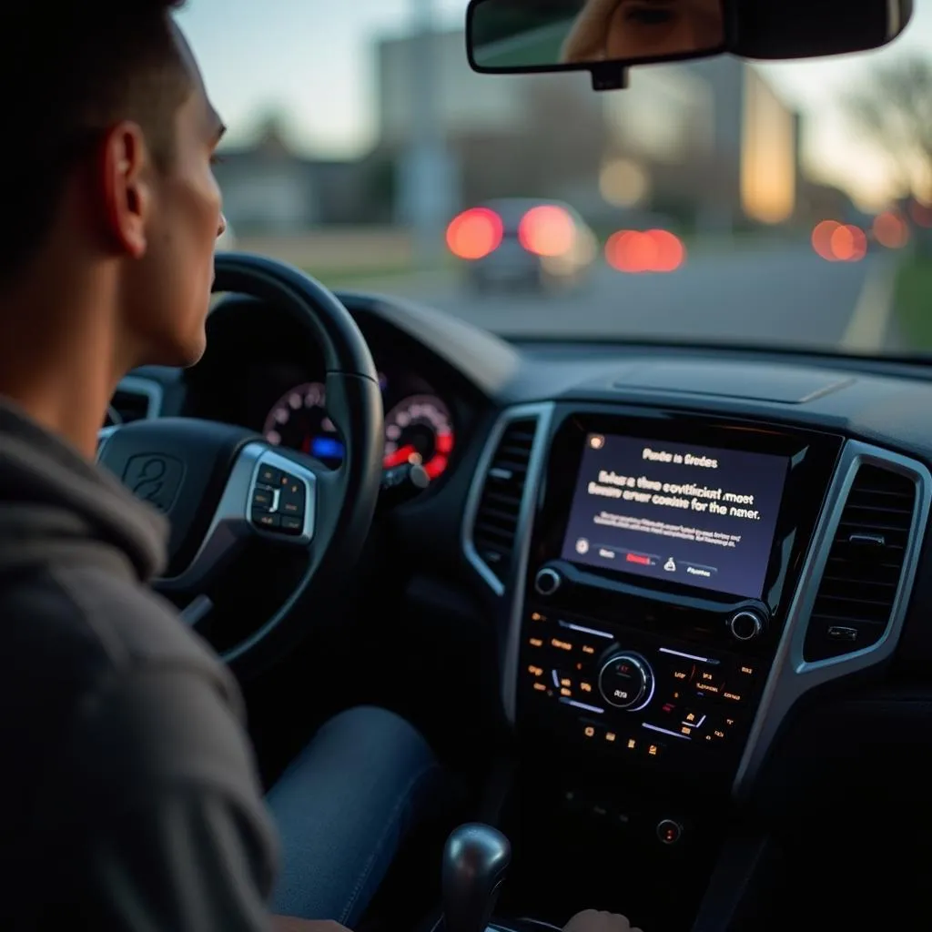 Panne du système audio d'une voiture