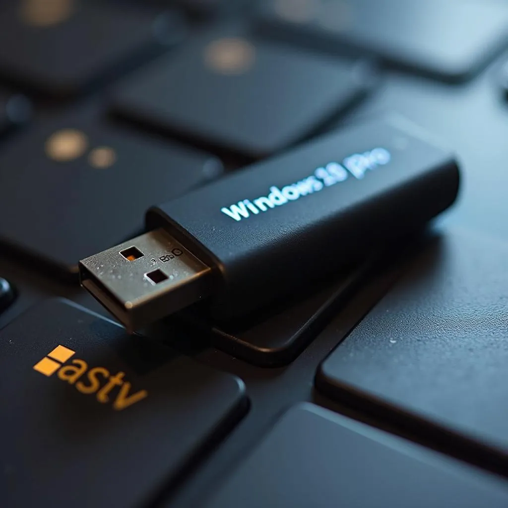 Clé USB avec la taille de l'ISO Windows 10 Pro