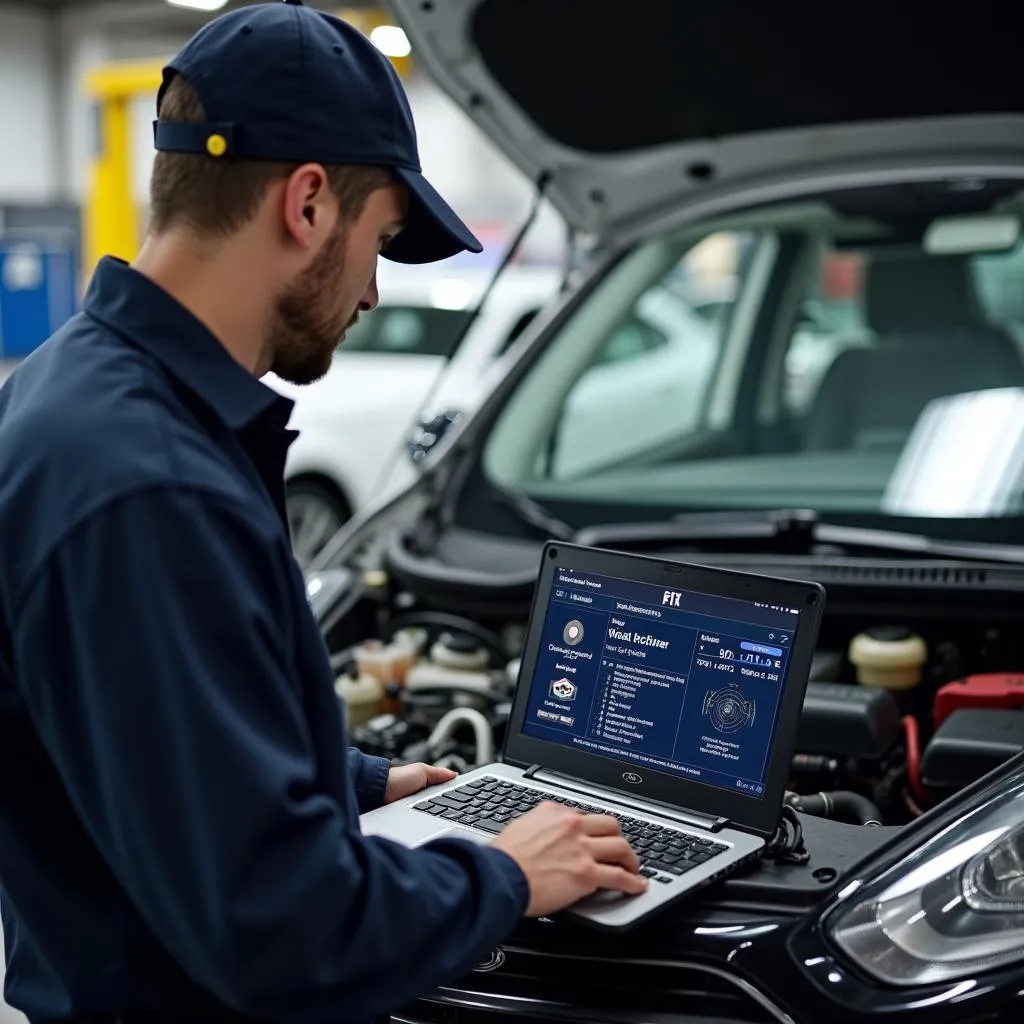 Technicien Automobile Diagnostiquer Système Climatisation Ford