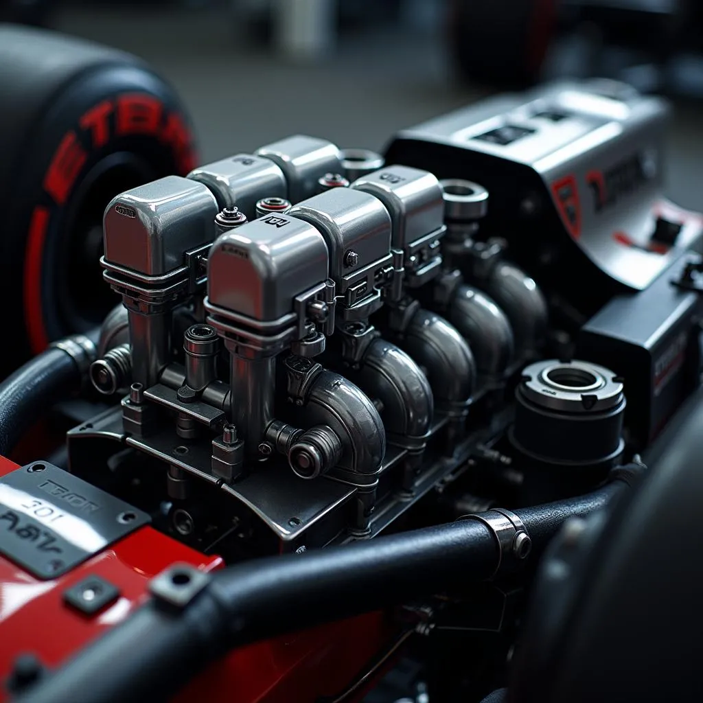 Moteur V10 d'une voiture de Formule 1