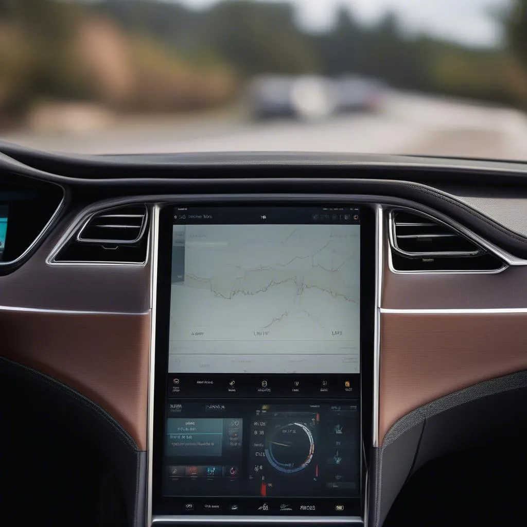 Tableau de bord Tesla Model S