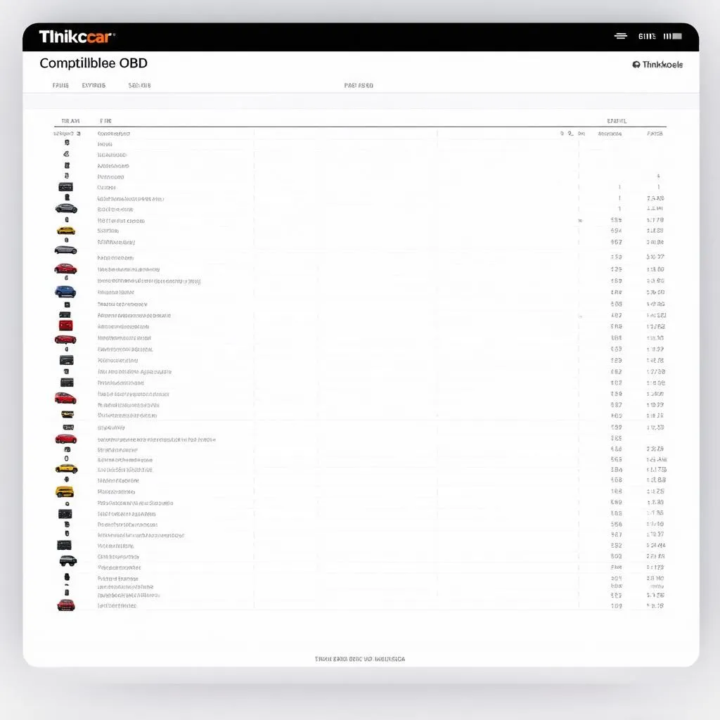 Compatibilité Thinkcar OBD