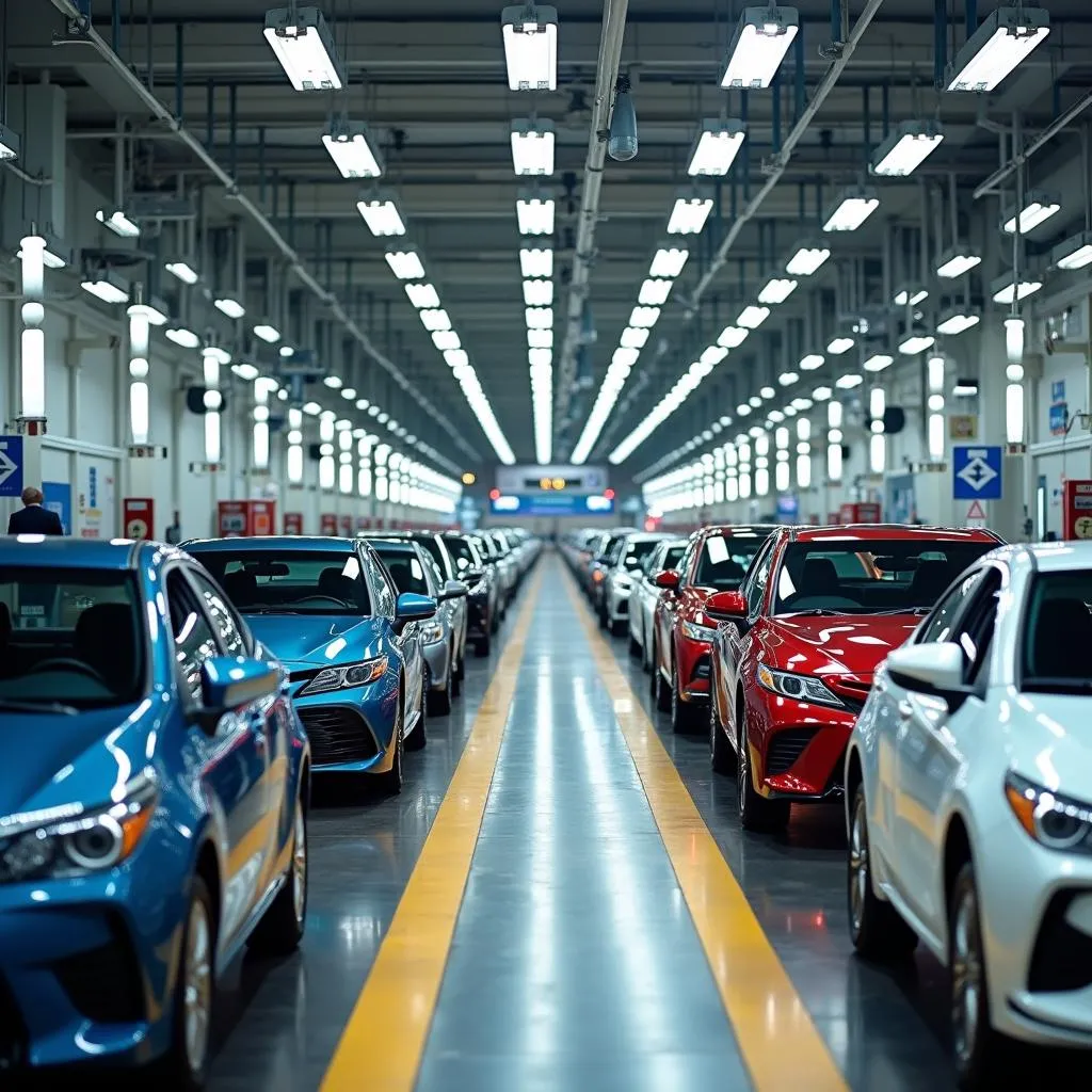 Usine de Fabrication Toyota au Japon