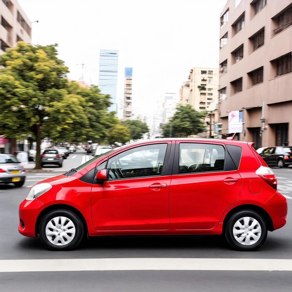 Toyota Yaris 2005 driving in the city