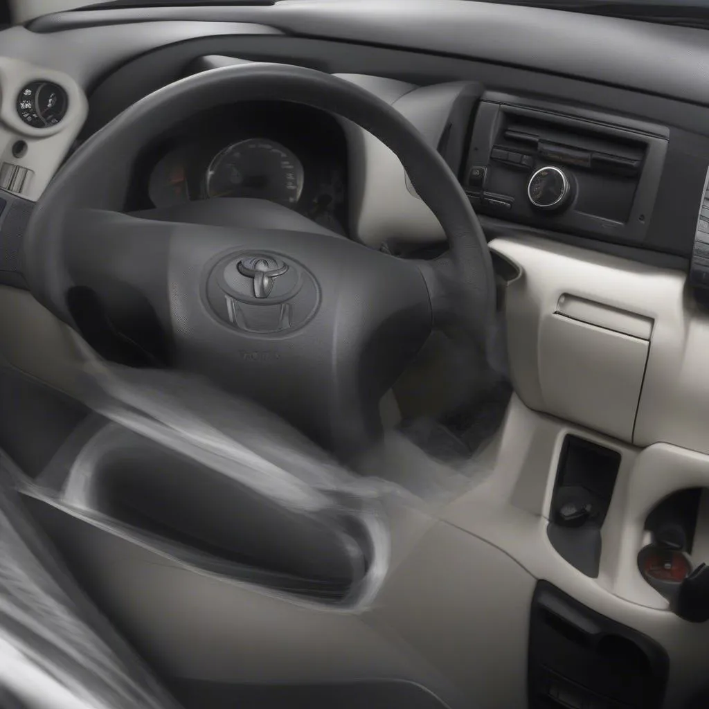 L'intérieur de la Toyota Yaris 2008