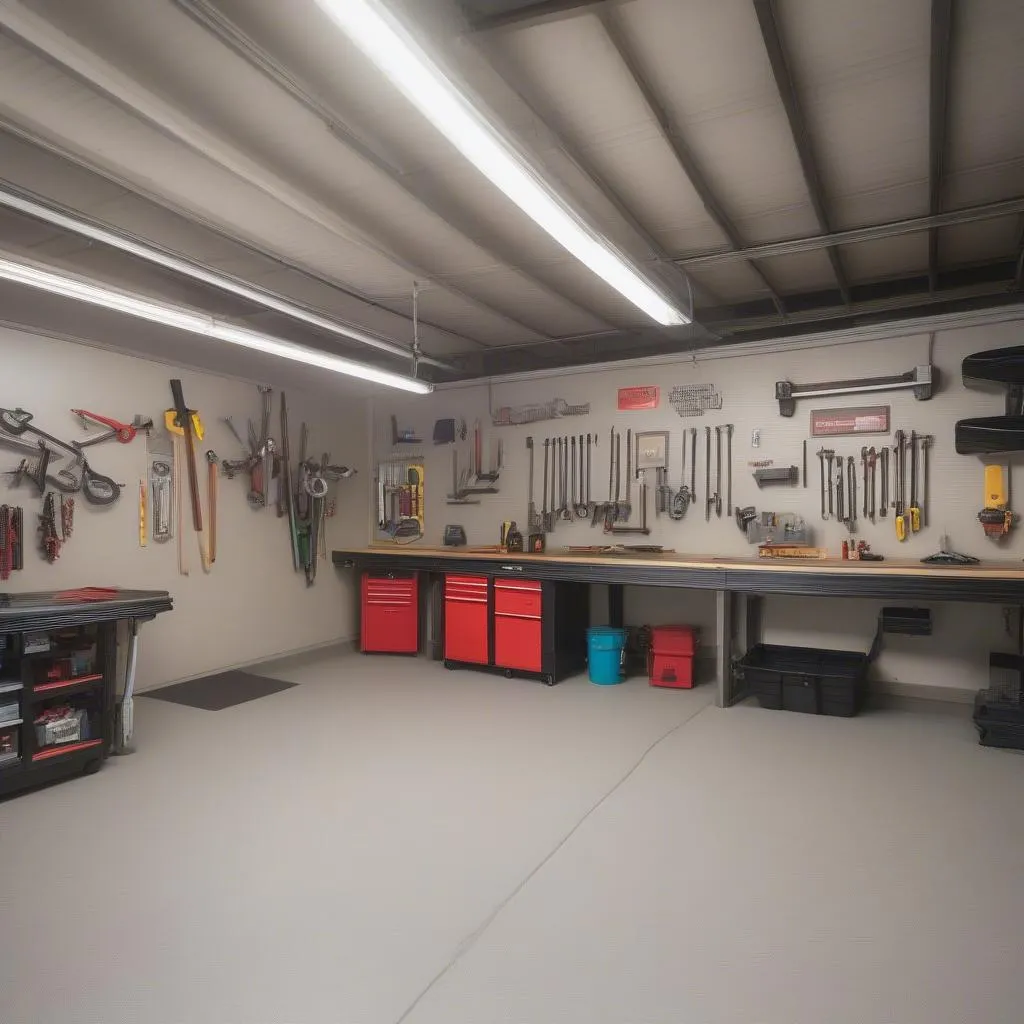 Two Car Garage Interior