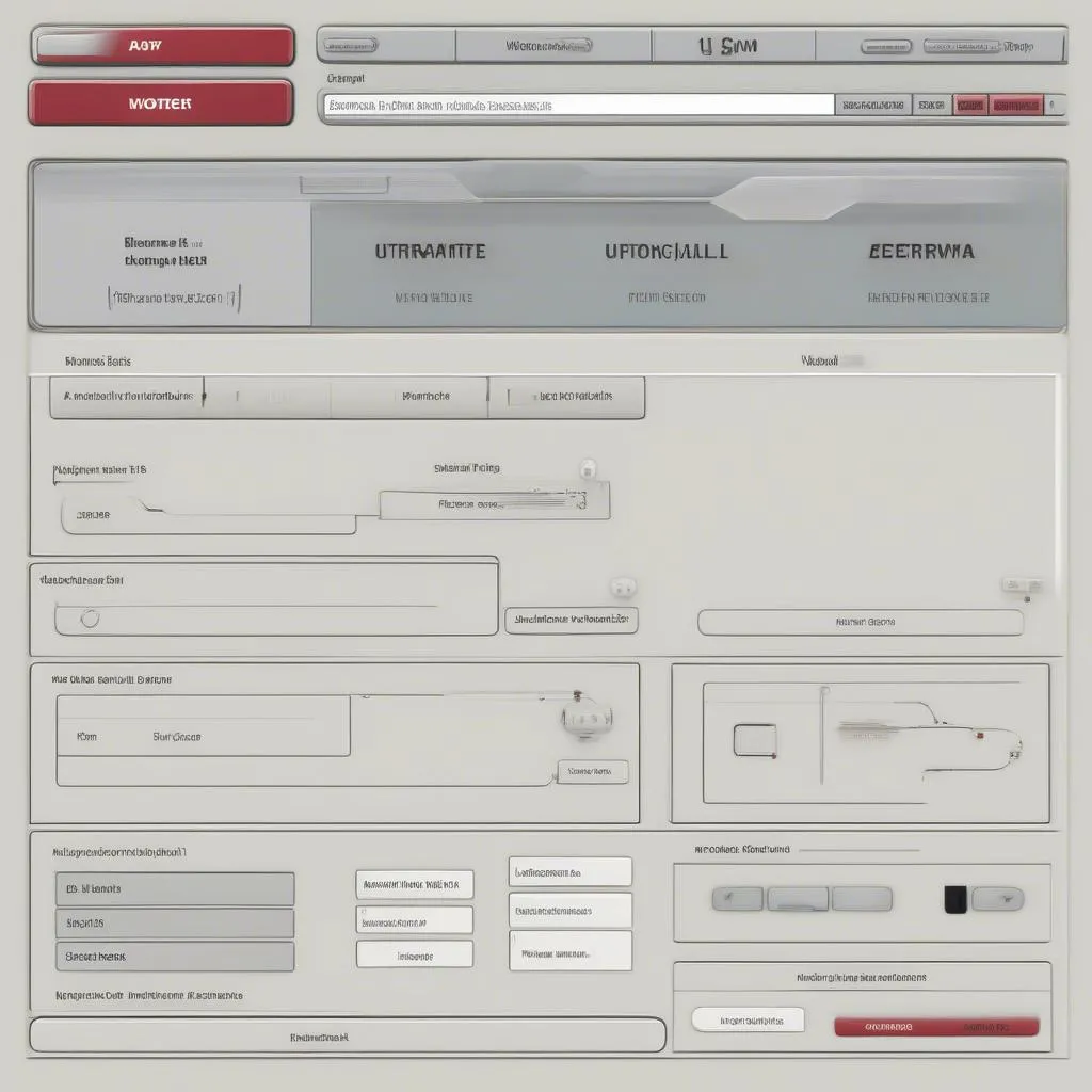 Interface utilisateur d'Ultramate Mitchell