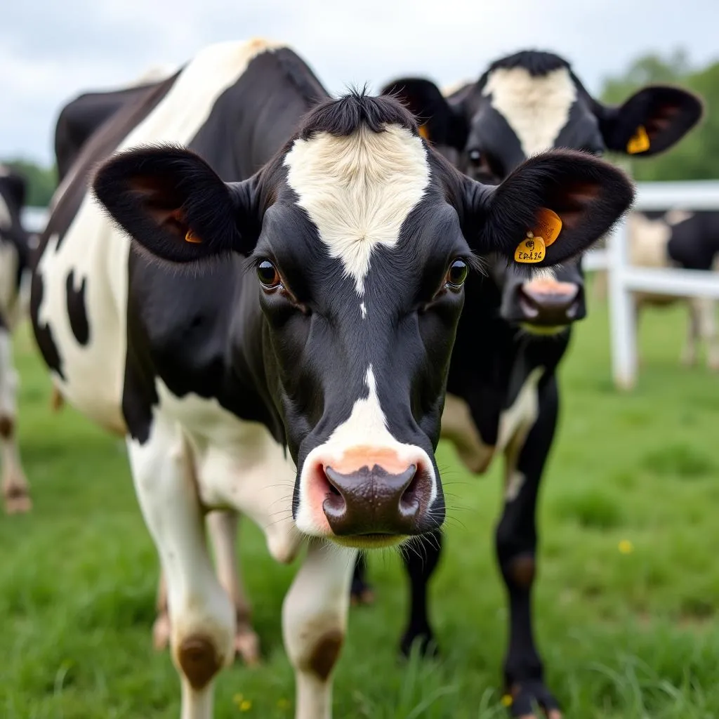 Vaches laitières à Saint-Laurent-des-Autels