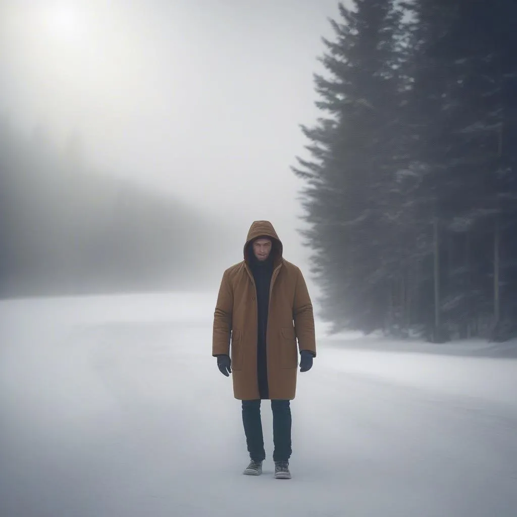 Veste de voiture pour homme en hiver 