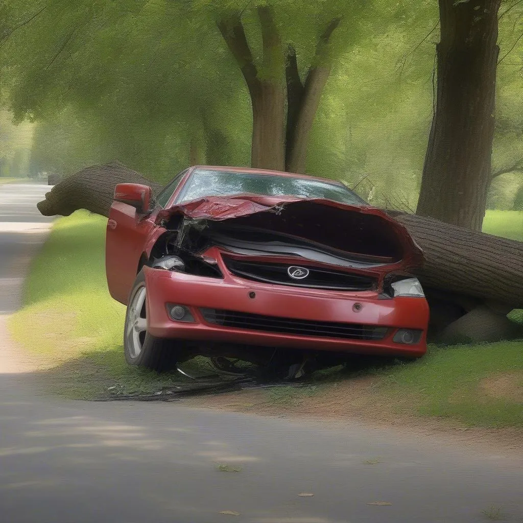 Accident de voiture en France