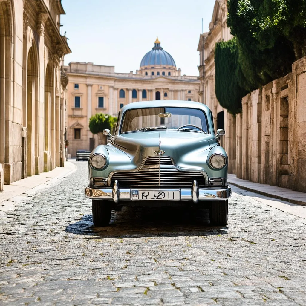 Voiture ancienne à Rome