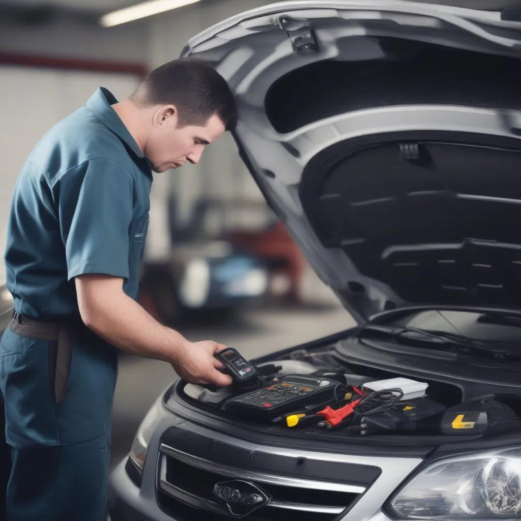 Diagnostic automobile avec un outil de diagnostic