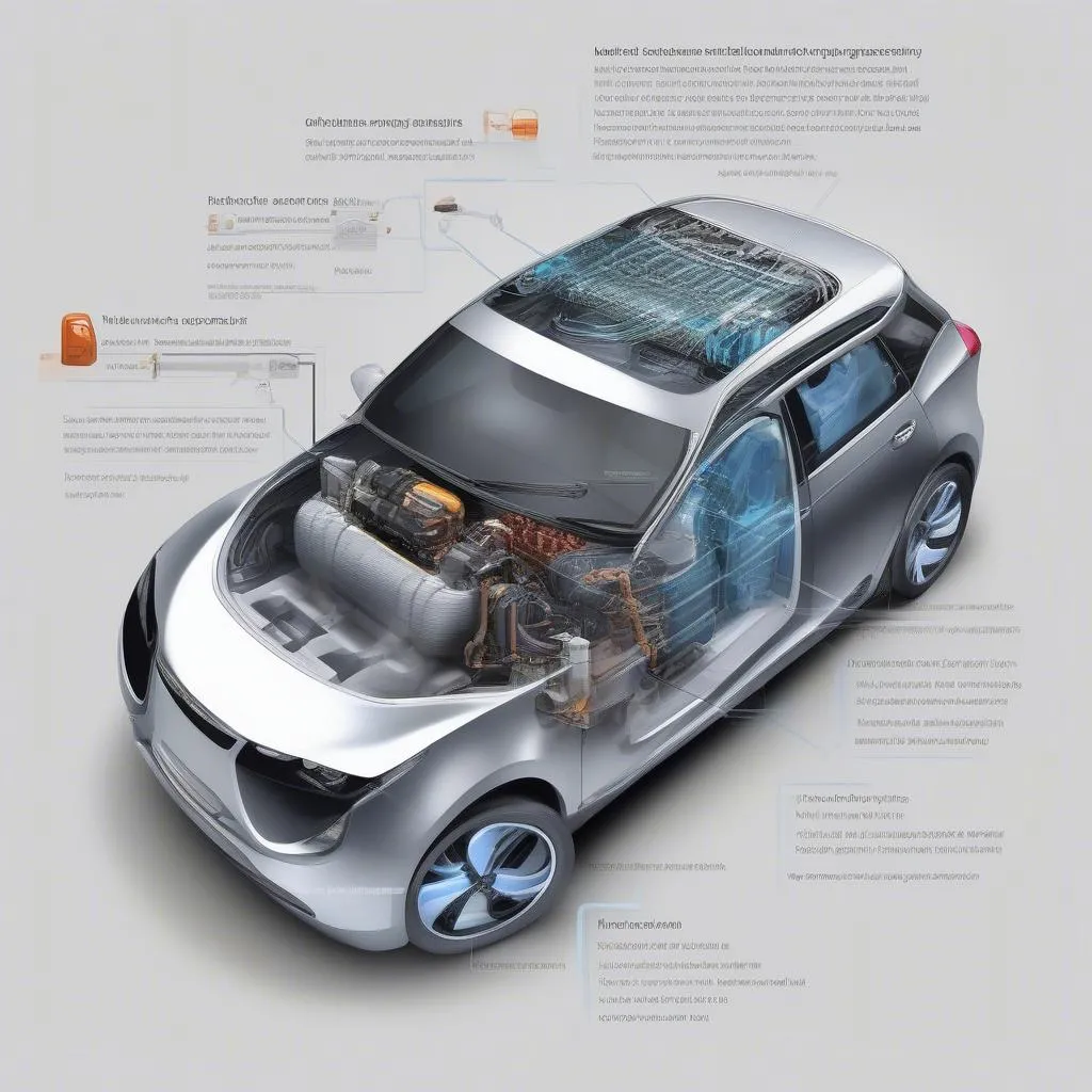 Fonctionnement d'une voiture hybride