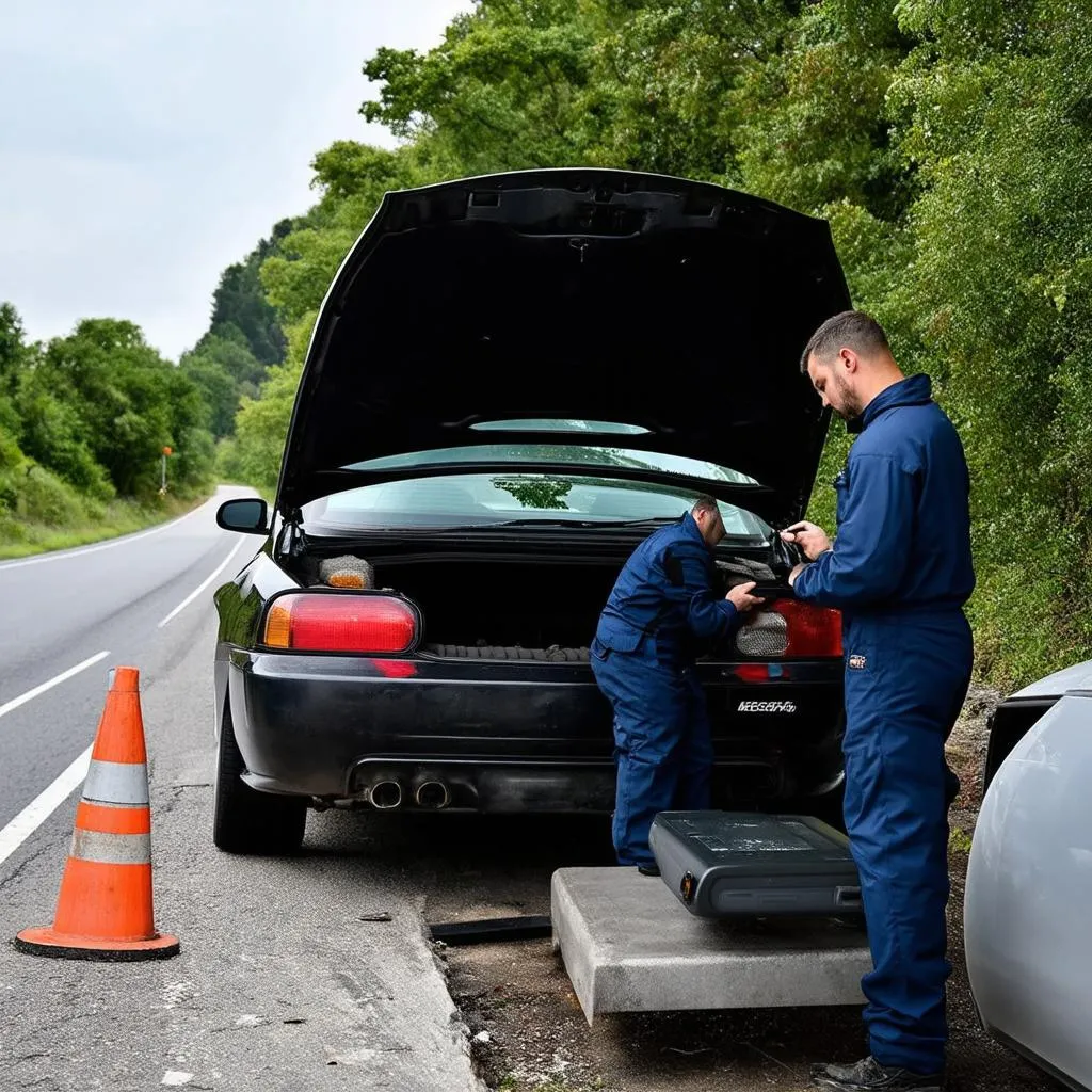 Voiture en panne