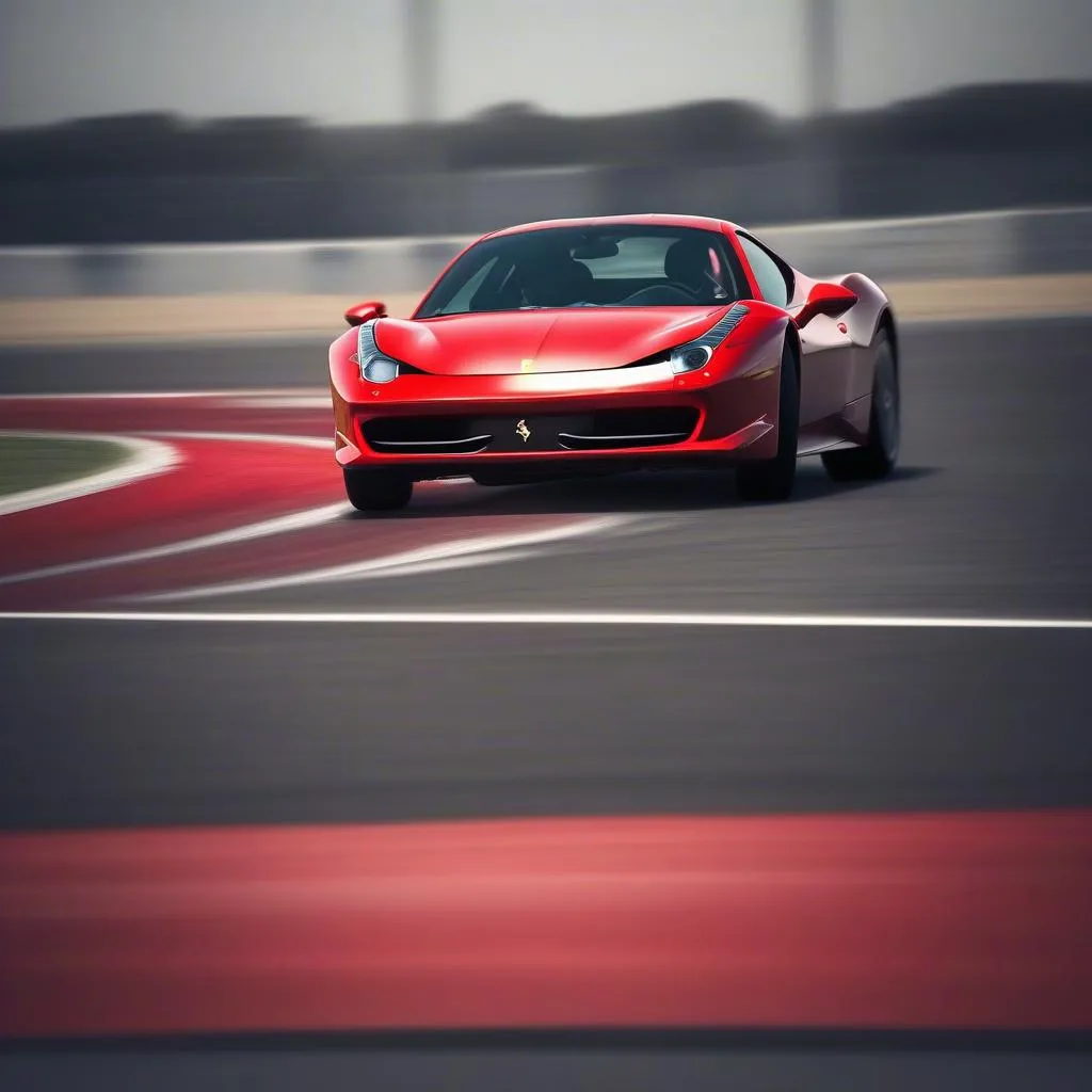 Wallpaper Ferrari 458 Italia rouge : Une fusion de vitesse et d'élégance 