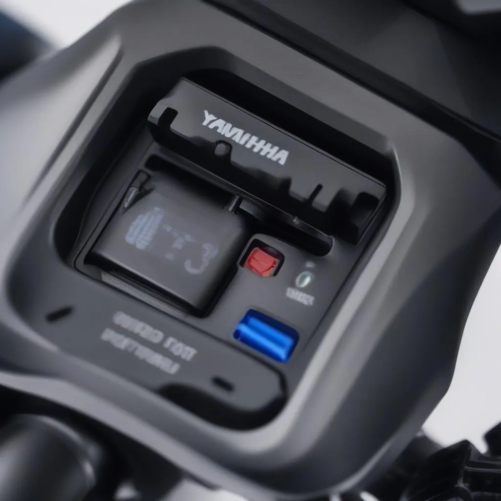 Yamaha R15 OBD Port Location Close-Up