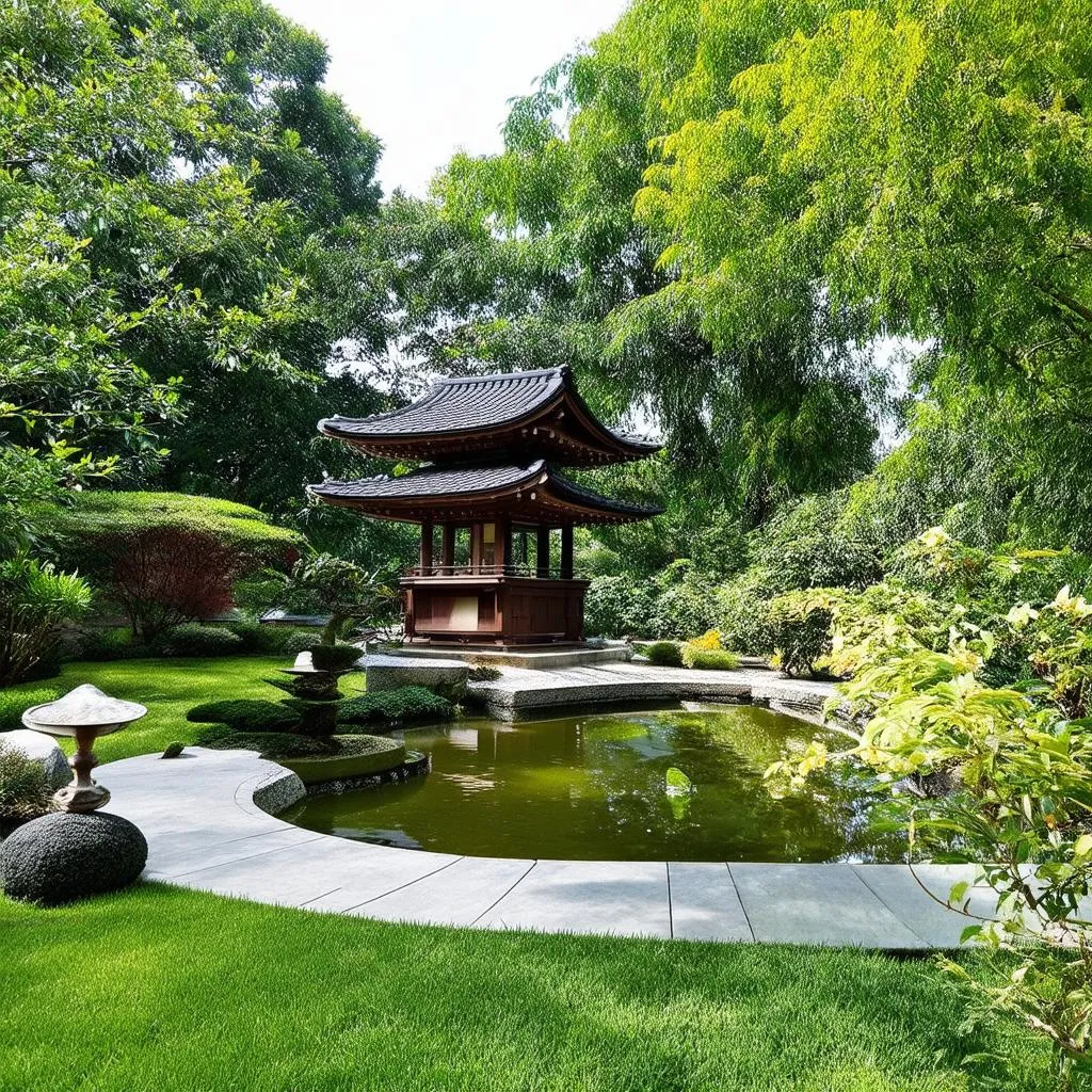 Jardin Zen à St Laurent des Autels