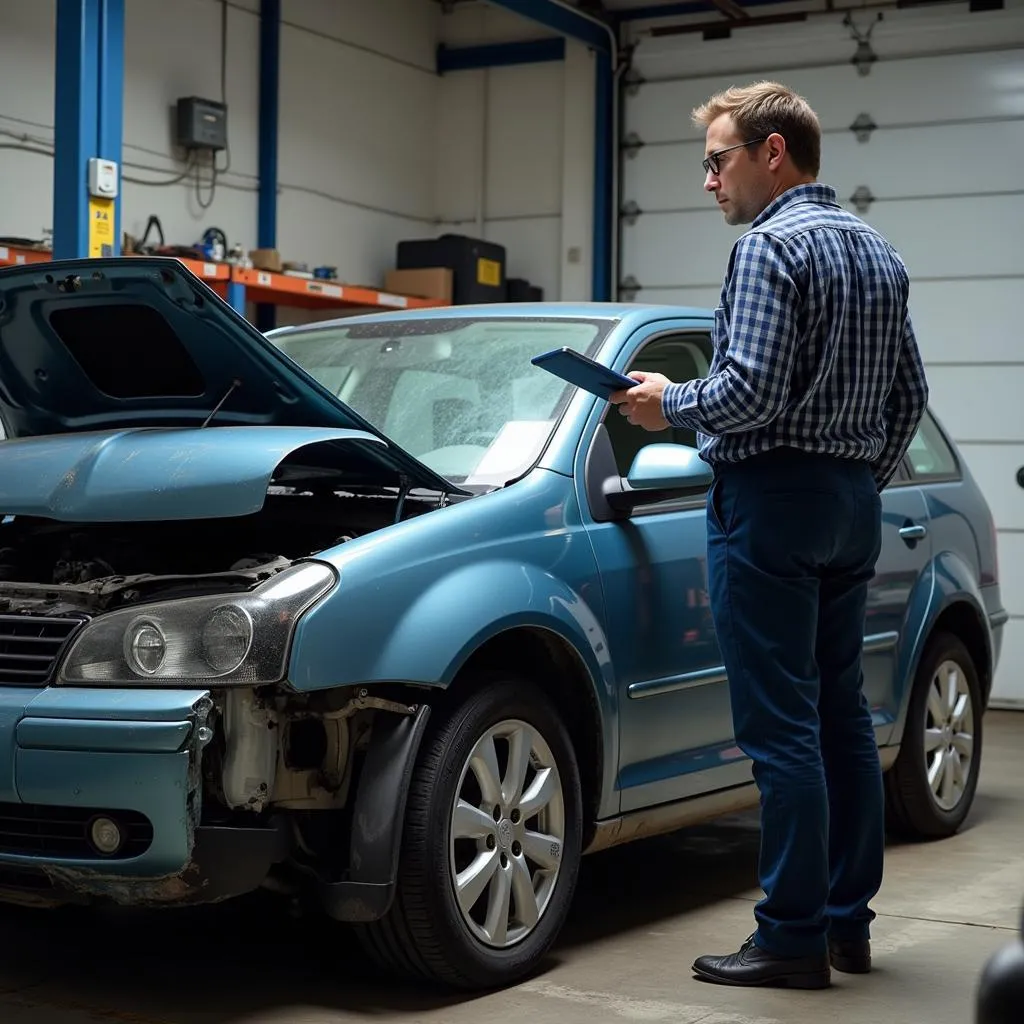 Expertise des dommages d'un véhicule accidenté