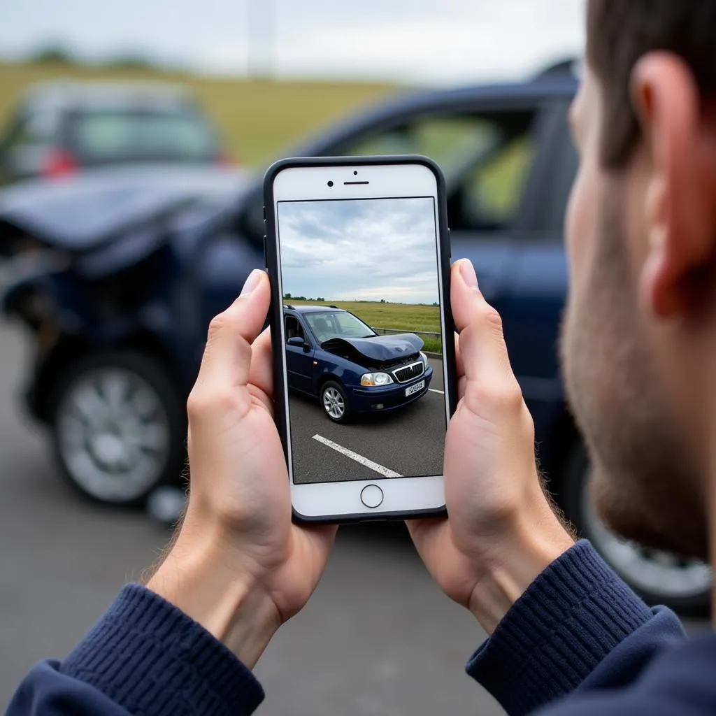 Prendre des photos après un accident de voiture