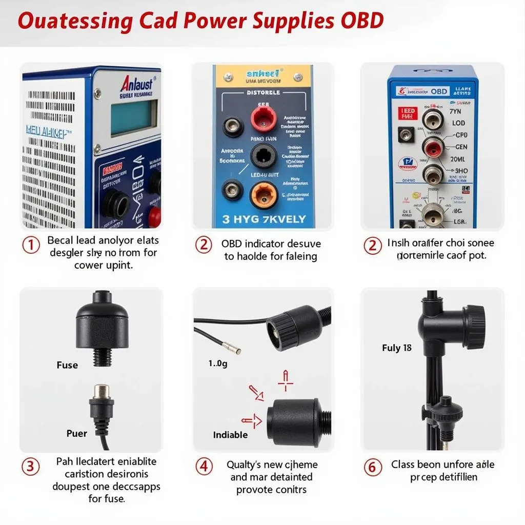 Différents types d'alimentation prise OBD