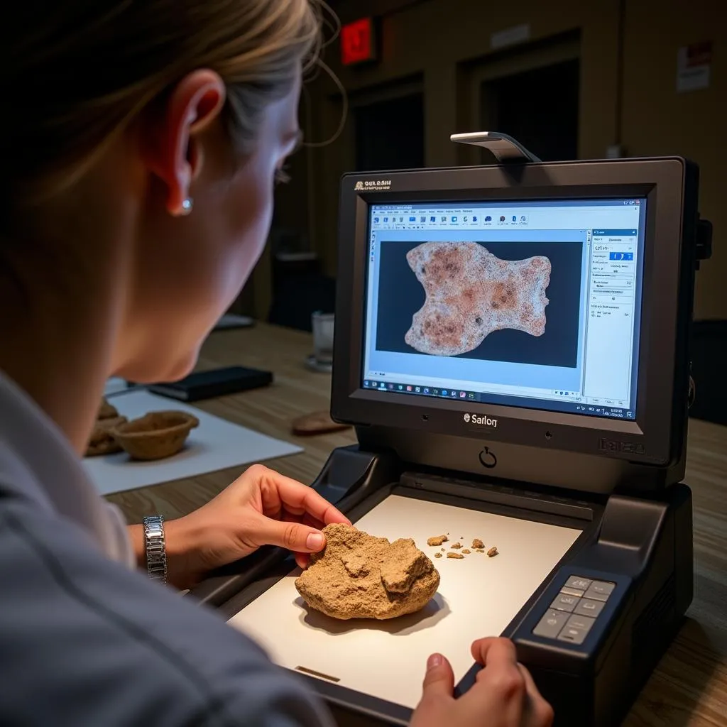 L'analyse par spectroscopie révèle la composition d'une poterie ancienne à Sarlat