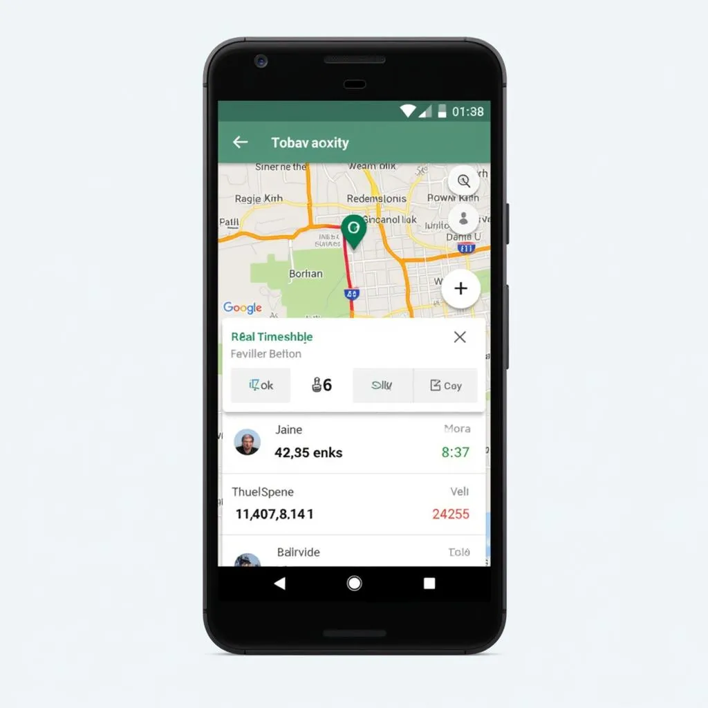 Interface Application Mobile de Suivi GPS