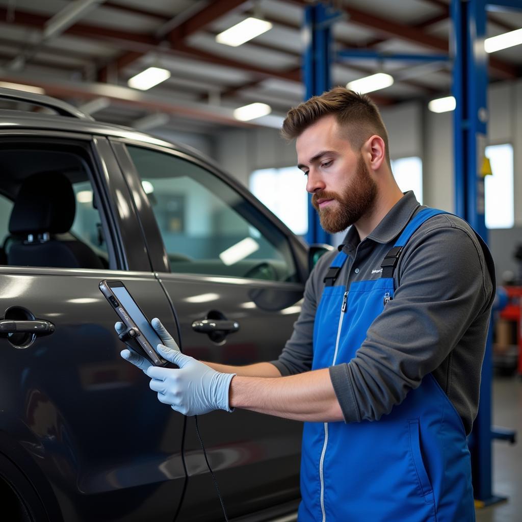 Atelier automobile utilisant les produits Autel