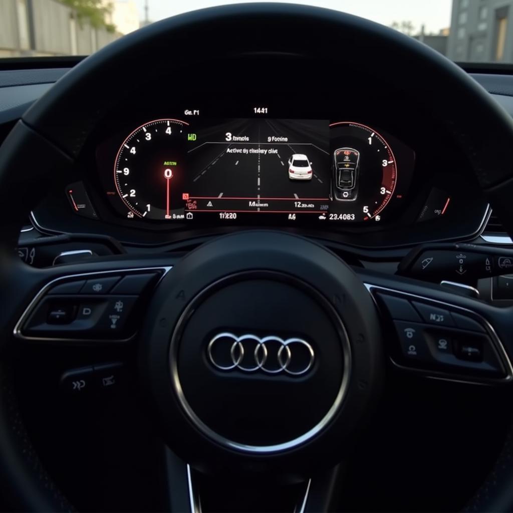 Interface d'Audi Active Lane Assist