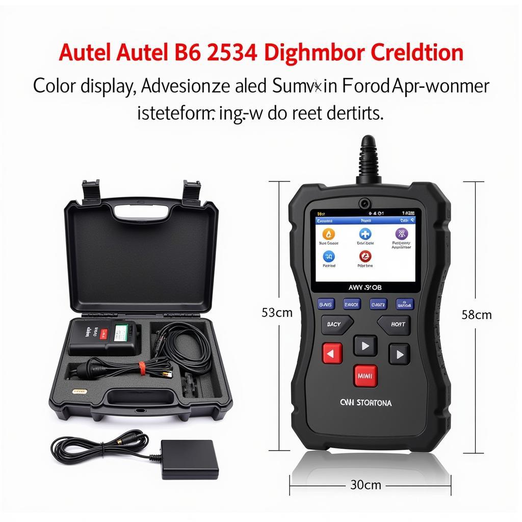 Autel B6 2534 Scanner de diagnostic automobile